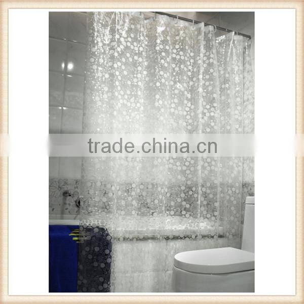 Factory Supply China supplier printed clear pvc shower curtain
