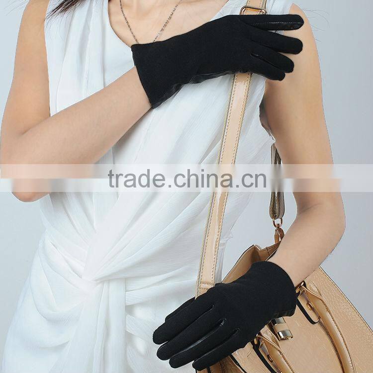 2014 New Updated Lady Wool Gloves Fleece Lined for Casual Use