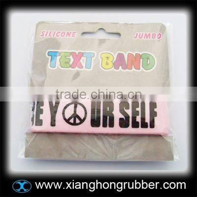 lovely silicone wristband with cartoon pendants