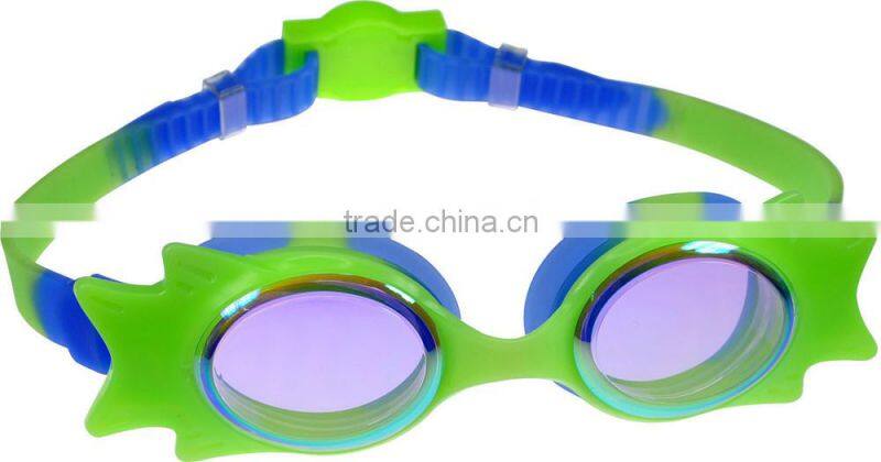 Funny kids cartoon swimming goggles,fish kids goggles,UV protection kids swimming goggles