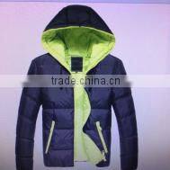 Winter men's jacket with hoody mens padding jacket