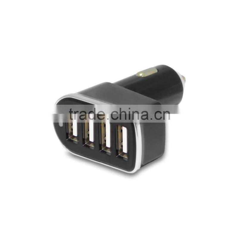 Hot sale Universal USB Car Charger Adapter USB Socket 4 Ports Car-charger 6.2A 5.8A For iPhone Samsung Ipad