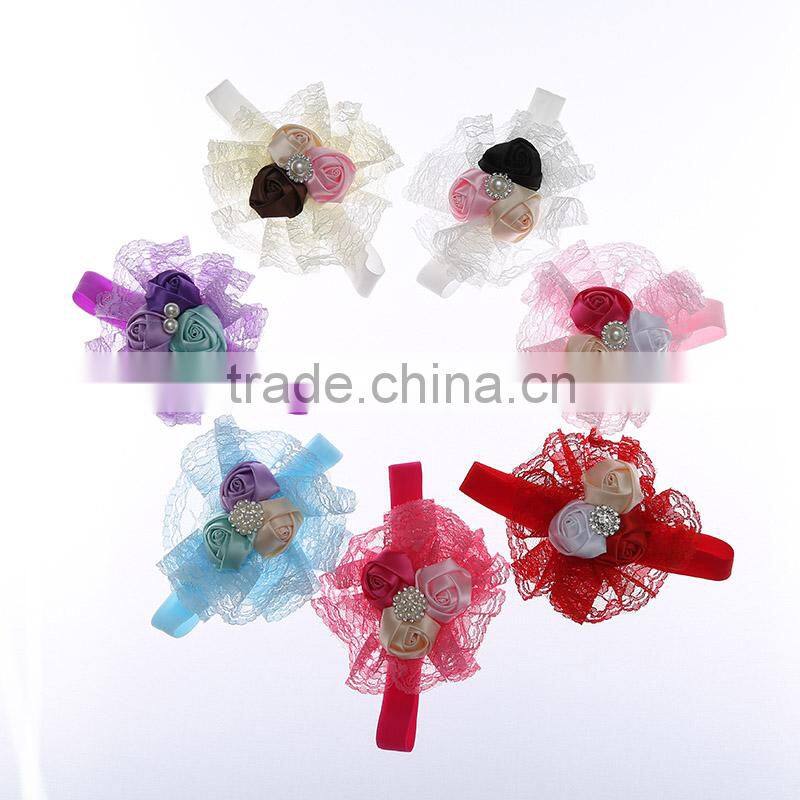 Flower headband sash for Girls new fashion manufacturer Wholesale