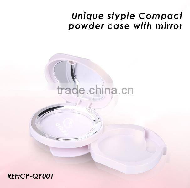 2014 Unique Design Pink makeup compact case with mirror