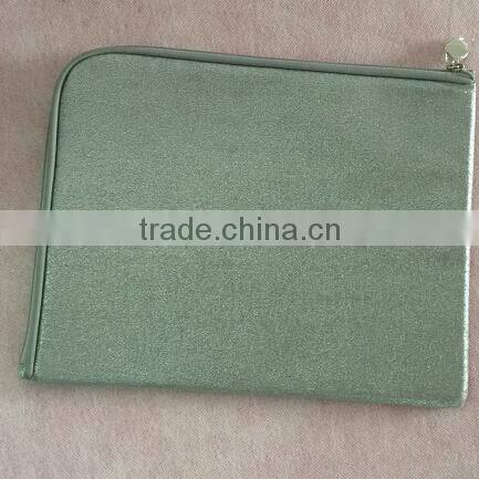 New Style Flat PU leather zipper Pouch