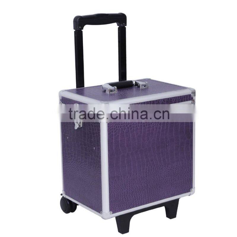 Trolley Cosmetic Case, pro Vanity Beauty Storage Suitcase