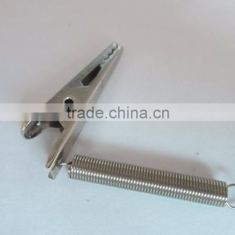 Fashion High Quality Metal Small Alligator Clips with spring for wholesale