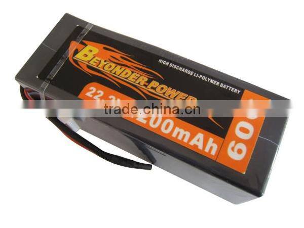 Hard case rechargeable battery operated toy car 4200mAh 60C 8045135 battery pack, factory wholesale rc lipo battery