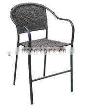 cast aluminum wicker chair dining room set with 5cm seat cushion