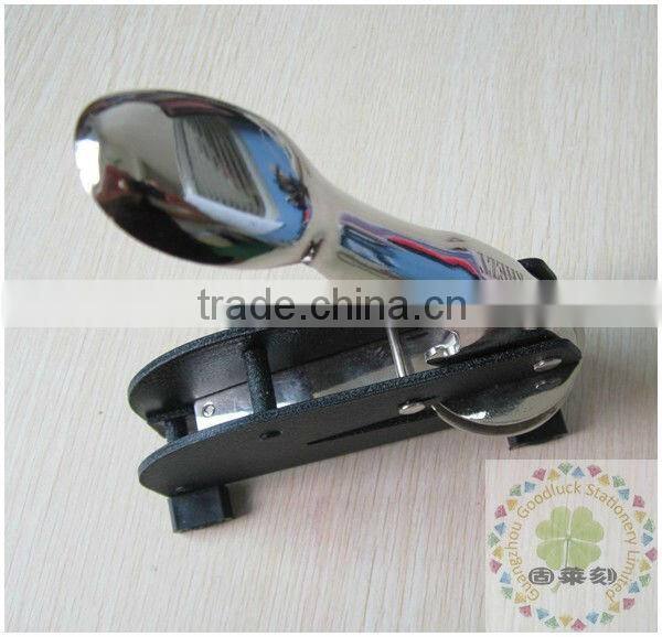 Popular Crystal rubber handle flash stamp