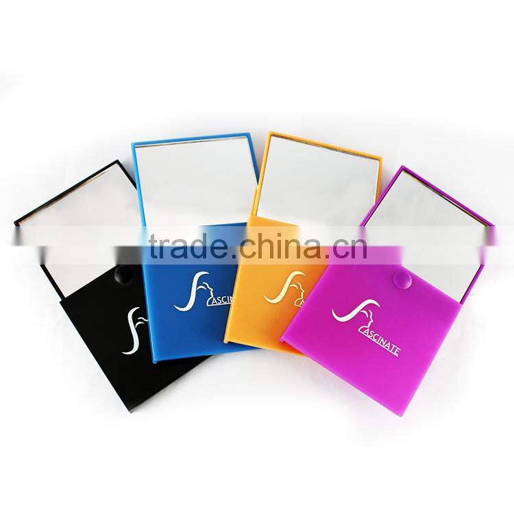 travel square pocket promotional slip cover cosmetic mirror