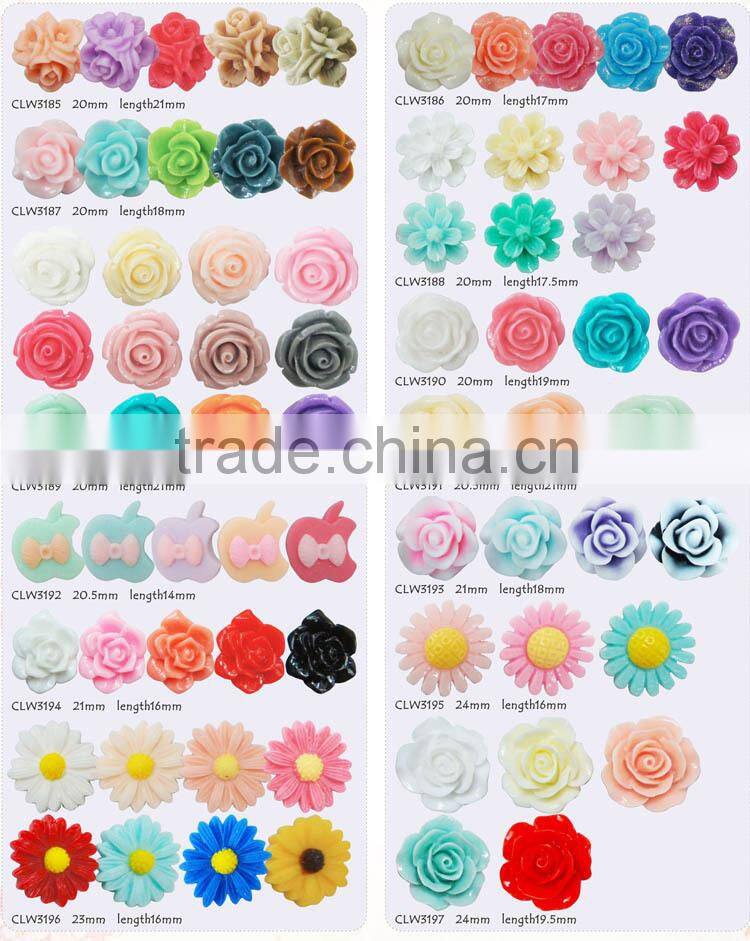 DIY small resin flowers resin flowers for jewelryresin flower beads