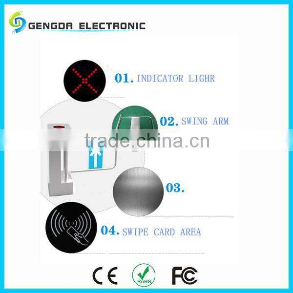 full automatic controller for electric gate double directional swing barrier safety entrance turnstile for parking lots