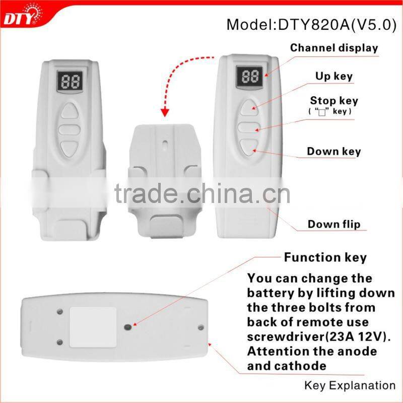 DC12V or DC24V Dual tubular motor wireless controller system
