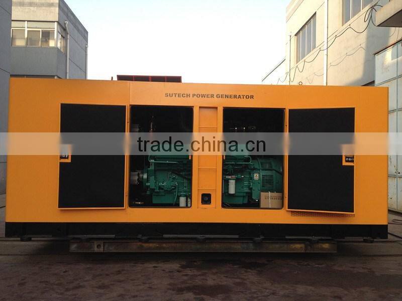 100% new 1000Kva silent diesel generator sets 60HZ, powered by Cummins KTA38-G4 engine
