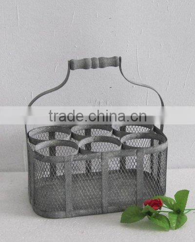 100594F-metal wine basket