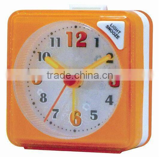 Plastic cheap table alarm clock, desk clock