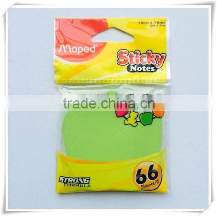 2016 new colorful stick note paper note customised memo pads OI10026