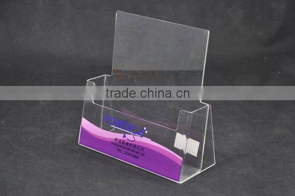 New Products Custom Clear Acrylic Leaflet Shelf
