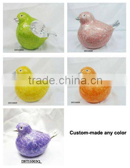 New design ceramic bird shape coin bank