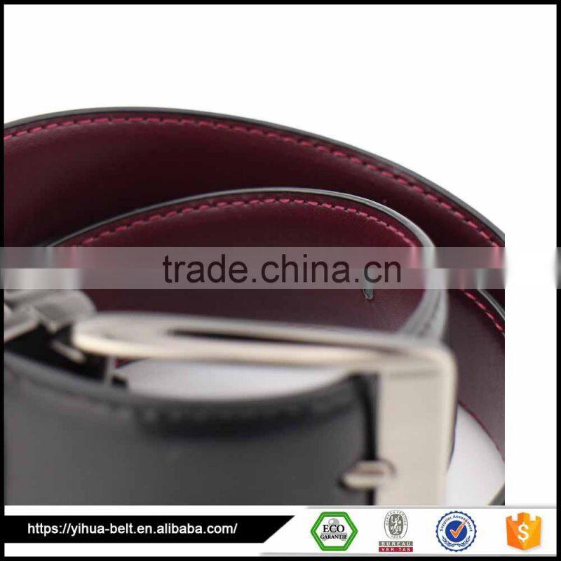 Best Quality Modern Design pin buckle black leather belt