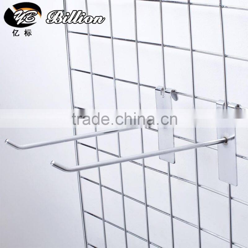 High quality chrome coated metal wire display netting hook for exhibition