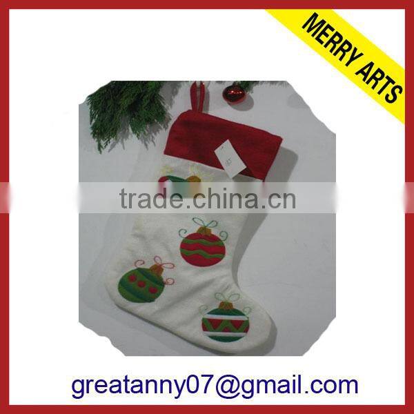 Yiwu factory 2013 new christmas decoration christmas promotional christmas stocking 2014 christmas gift sock