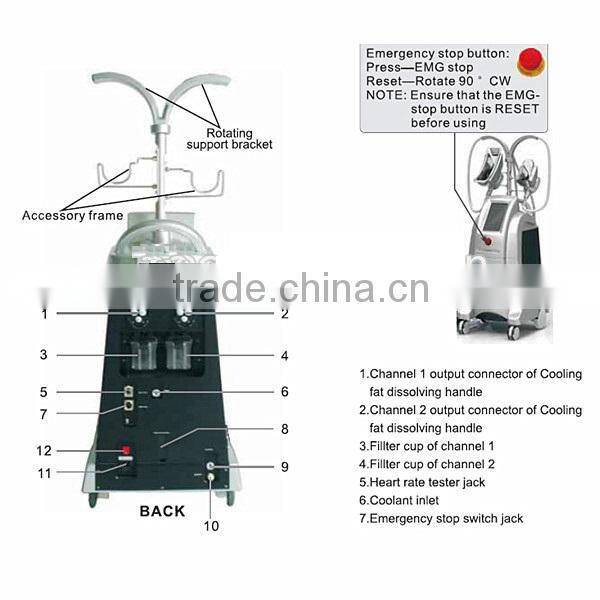 MSLCY01-4 Newest criolipolisis fat freezing machine/body slimming machine