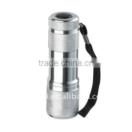 best seller 9LED flashlight 9 LED aluminium torch gift torch