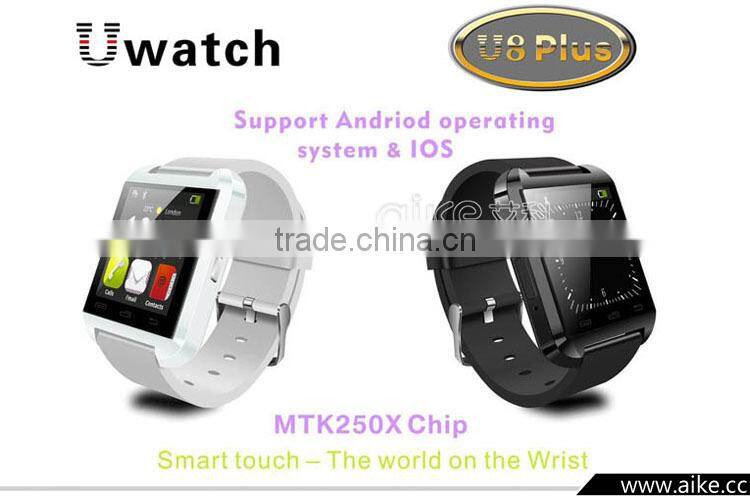 2016 New Bluetooth Smart Watch U8 Plus U Watch for Samsung S4 HTC LG Huawei Android Phone Smartphone Sync Call Remote shutter