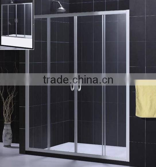 2015 fasion toughened glass shower enclosure