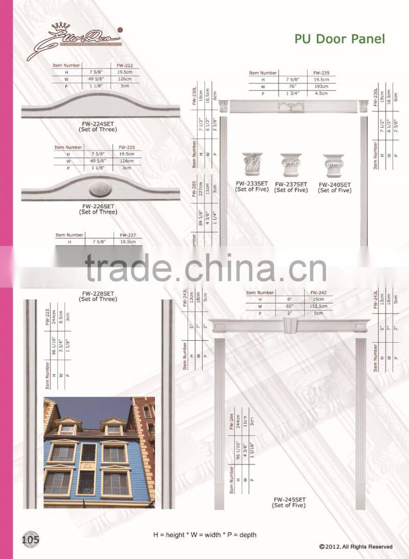PU Good price beautiful new modern decorative Polyurethane Crown Moulding