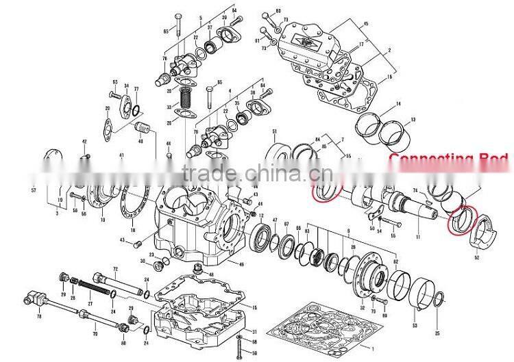 Connecting Rod for bitzer 4N 4P 4T 4UFCY compressor(302131-01)
