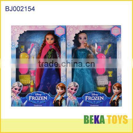 Hot selling doll disny frozen doll princess elsa and anna play set