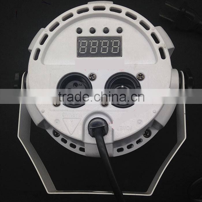 RGBW Plastic Indoor wedding party disco stage LED Par Light 12pcs*1w led effect par can light