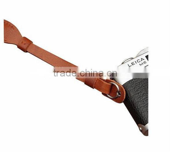 brown genuine leather camera shoulder neck strap any color is available