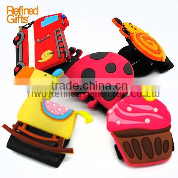 high quality soft PVC magnetic 3D Snail paper clip