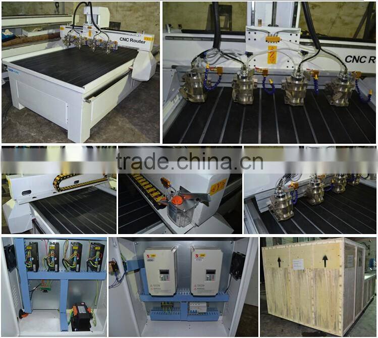 SIGN-1325 multi-heads 3d cnc router for wood