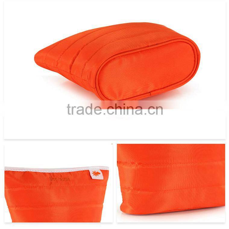 China Alibaba Orange Flower Picture Travel Stand Up Pouch With Zipper