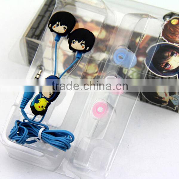 Unique design best cheap cartoon earphones, cute beautiful baby earphones