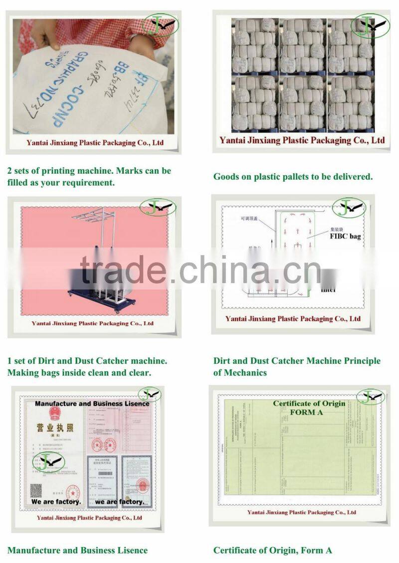 100% Polypropylene PP woven big bag with low factory price of supplier in Shandong