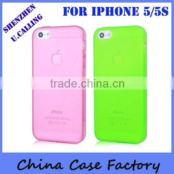 Shockproof and anti scratch TPU plastic Case With Color Avaliable For Apple iPhone&Samsung