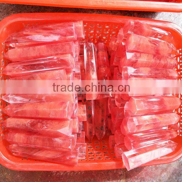 Red Quartz Crystal Point
