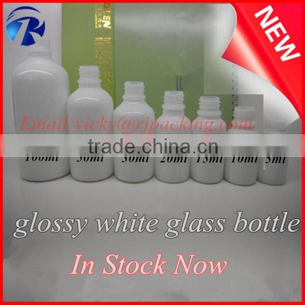 50ml ceramic white porcelain dropper bottle with silver dropper for oil