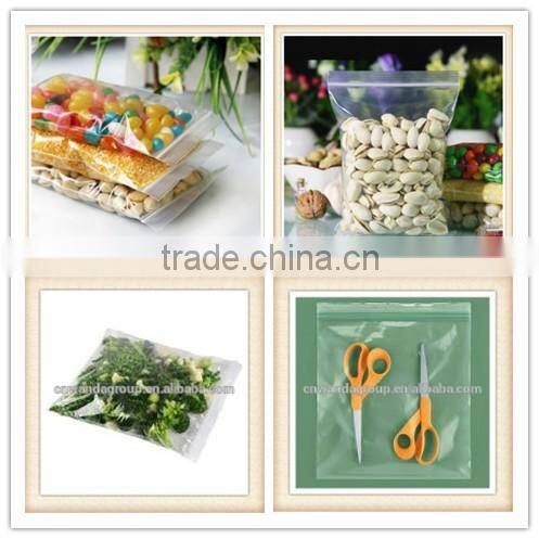 wholesale zlb-111 Plastic Clear Grip Seal Resealable Reusable Polyethylene Zip lock Bags