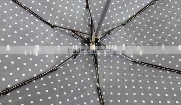 5 Fold Umbrella with Monogram, Cute Travel Umbrella