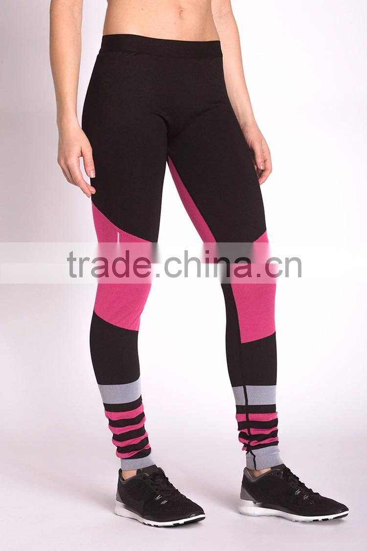 Popular Women Sports Wear Stretch Fabric Nylon Workout Leggings