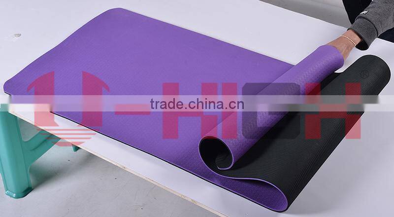 custom yoga mat 007 TPE Two Color Tone Yoga Mat