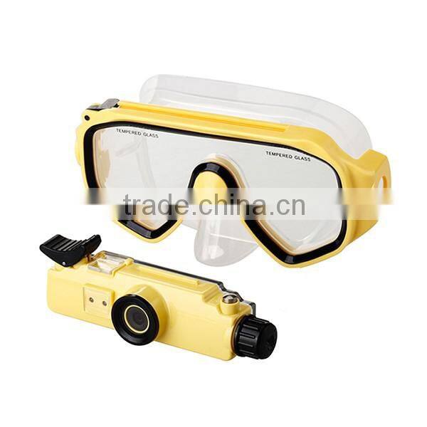 Best price snorkeling dive mask with hd camera in underwater 30m diving