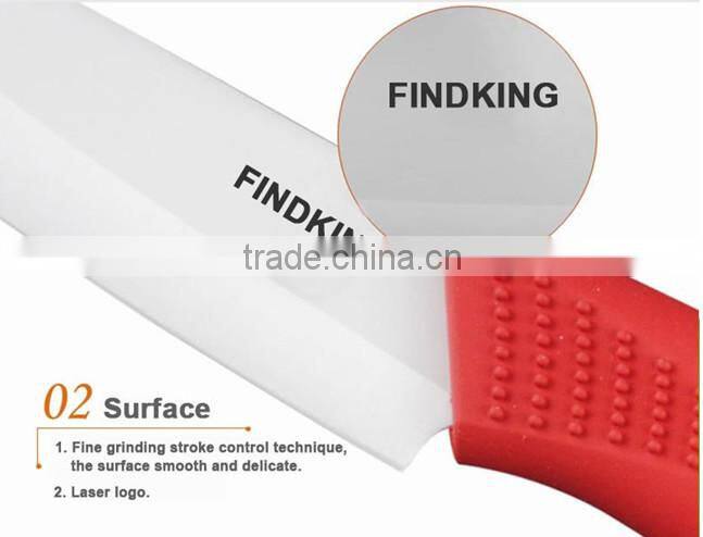 Beauty Gifts Zirconia kitchen knife set Ceramic fruit Knife Set 3" 4" 5" 6" inch+ Peeler+Covers